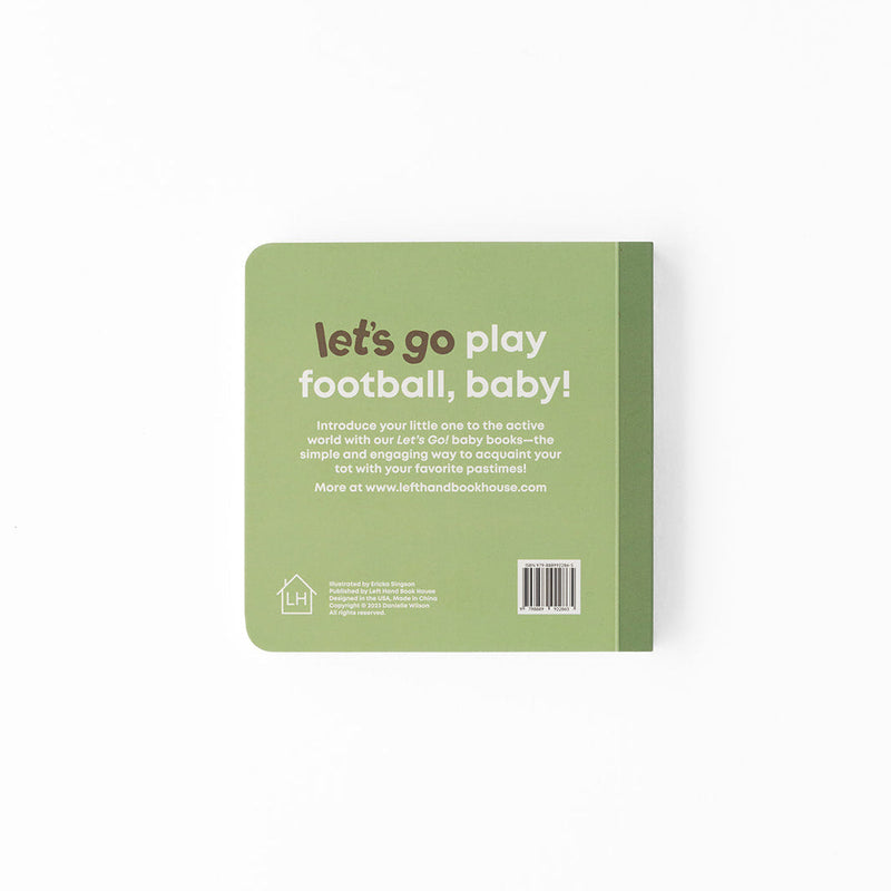 Back cover of the Football Baby board book