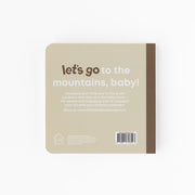 Back cover of the Mountain Baby board book