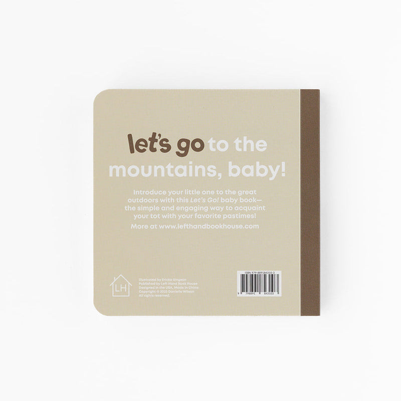 Back cover of the Mountain Baby board book