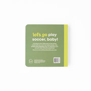 Back cover of the Soccer Baby board book