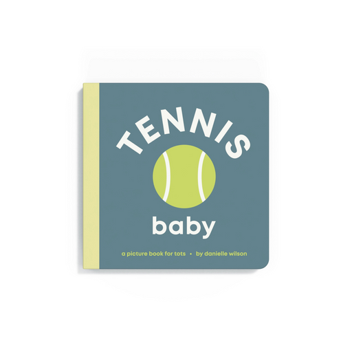 Tennis Baby board book by Left Hand Book House, front cover
