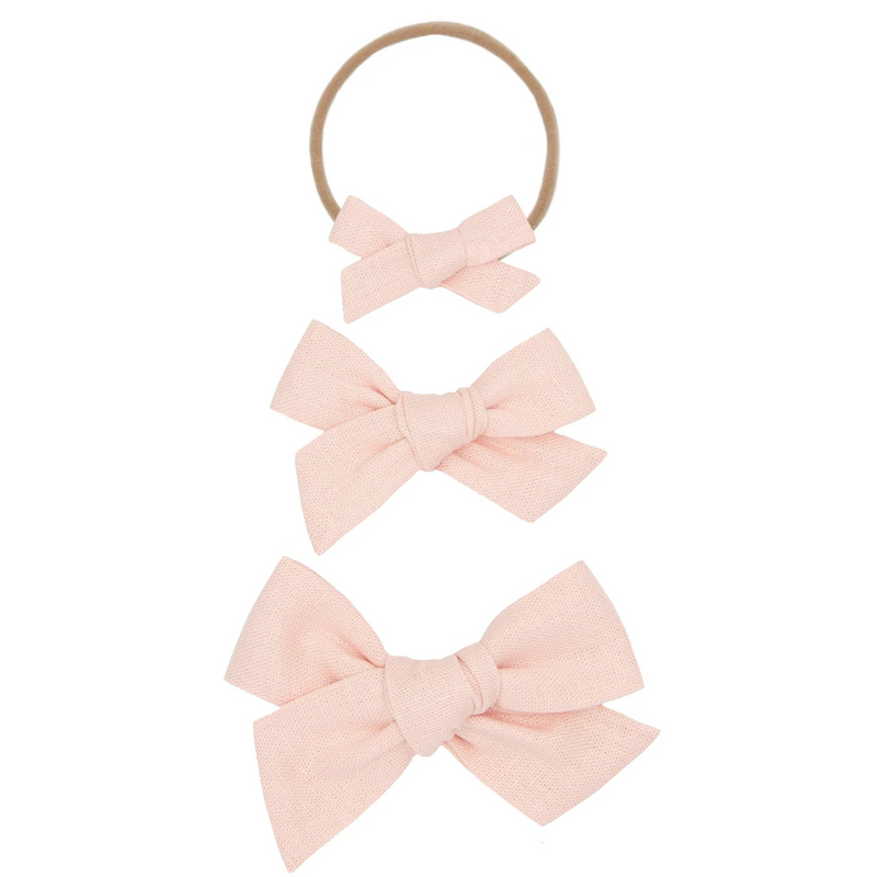 Lou Lou & Co. | Linen Bow Headband | Ballet (small bow)