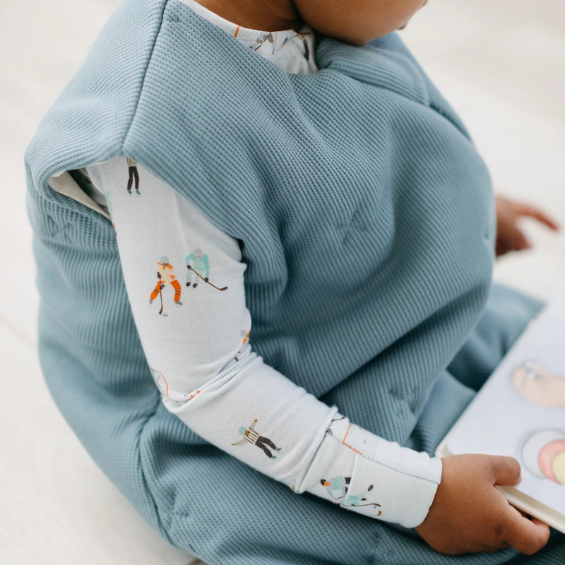 Loulou Lollipop | Waffle Sleep Bag | TOG 1.0 | Smoke Blue