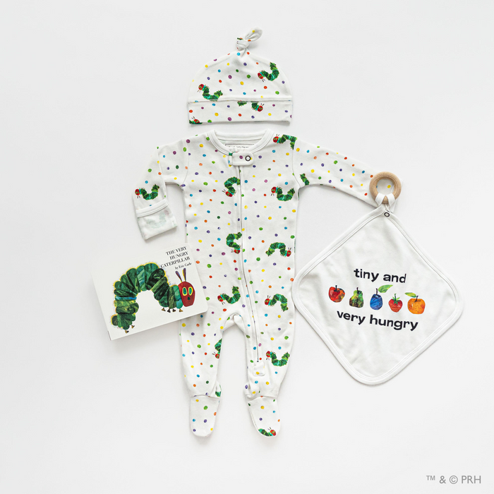 L'oved Baby | Organic 2-Way Zipper Footie | The Very Hungry Caterpillar