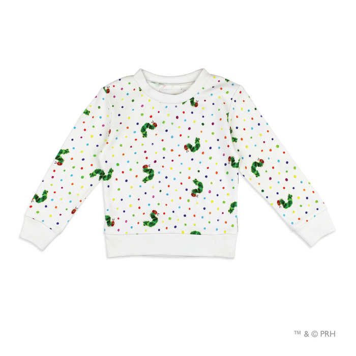 L'oved Baby | Organic Cotton Crewneck Sweatshirt | The Very Hungry Caterpillar