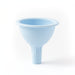 tide blue silicone funnel on white background