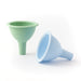 lowcountry littles silicone funnels green and blue on white background