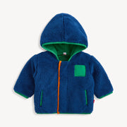 Magnetic Me boys sherpa jacket with hood and pockets on white background