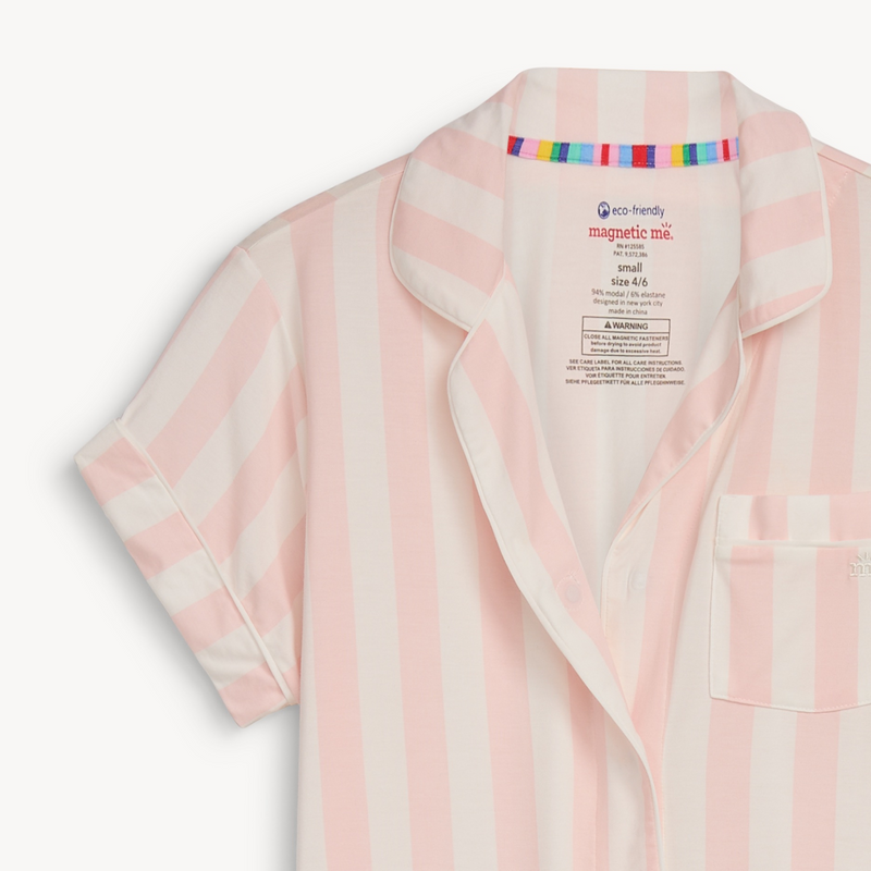 Magnetic Me | Women's Modal S/S Pajamas | Capri Stripe