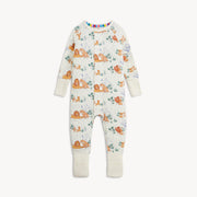 Children's onesie with lion king pattern on a white background