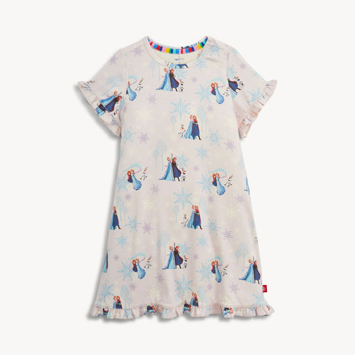 Children's dress with Frozen character print on a white background