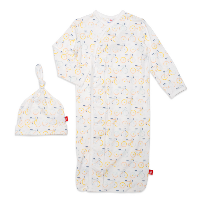 Magnetic Me Magnetic Cozy Sleeper Gown + Hat Set | Life Cycle