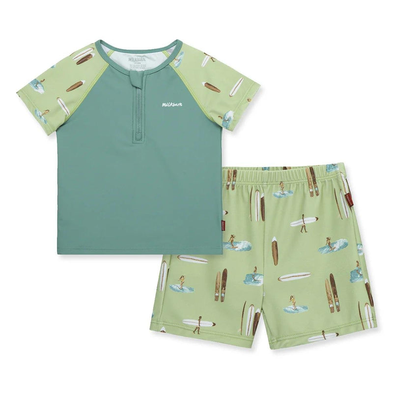 Milkbarn | Zipper Top & Swim Trunks | Summer Surf