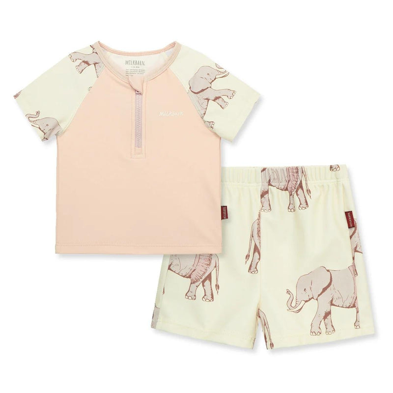 Milkbarn | Zipper Top & Swim Trunks | Tutu Elephant