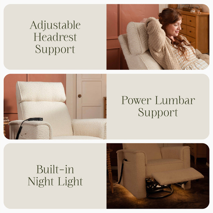 Namesake Willa Deluxe Power Recliner and Swivel Glider with Heat + Massage