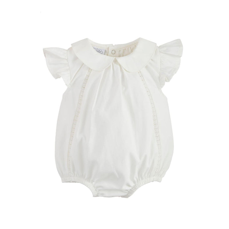Mud Pie | Collared Poplin Baby Bubble | Girl