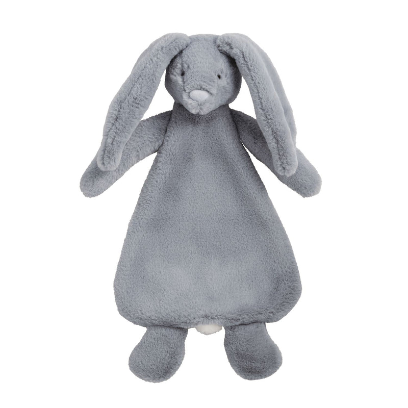 Mud Pie Bunny plush woobie lovey in blue with long floppy ears