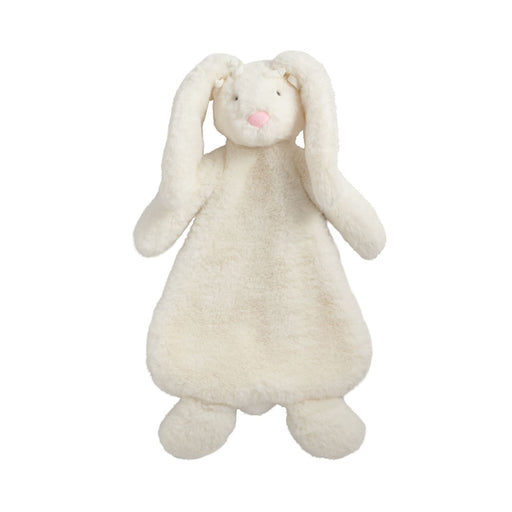 Mud Pie Bunny plush woobie lovey in ivory with long floppy ears
