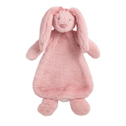Mud Pie Bunny plush woobie lovey in pink with long floppy ears