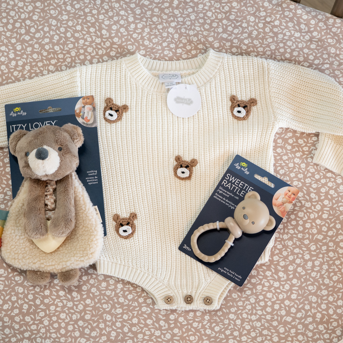 Mud Pie | Baby Sweater Bubble | Bear