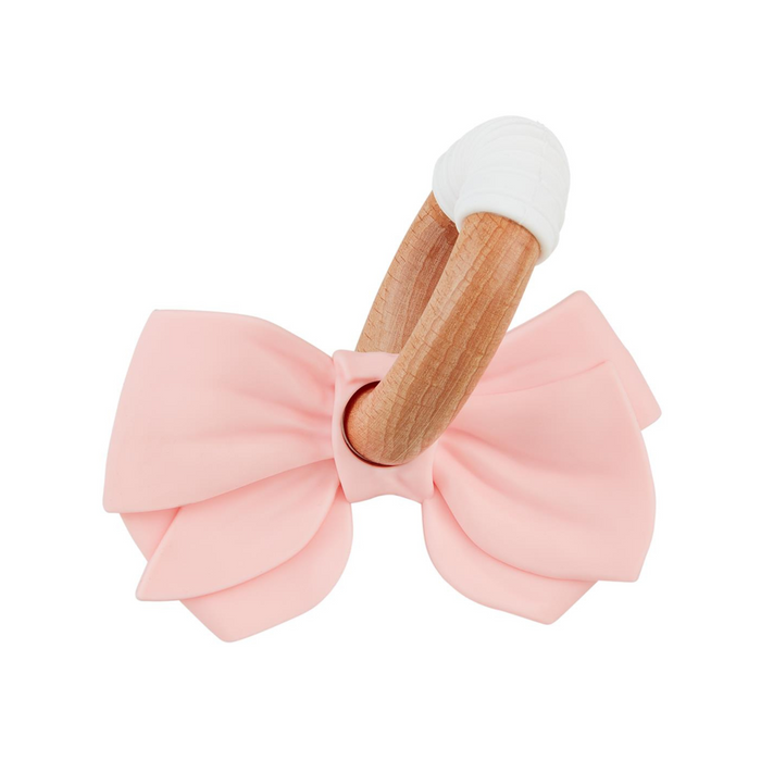 Mud Pie | Bow Silicone Ring Teether