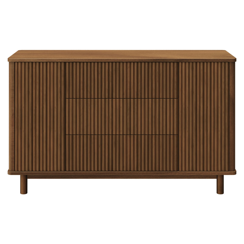 M29816NL,Babyletto,Pogo Tambour Assembled Dresser in Natural Walnut