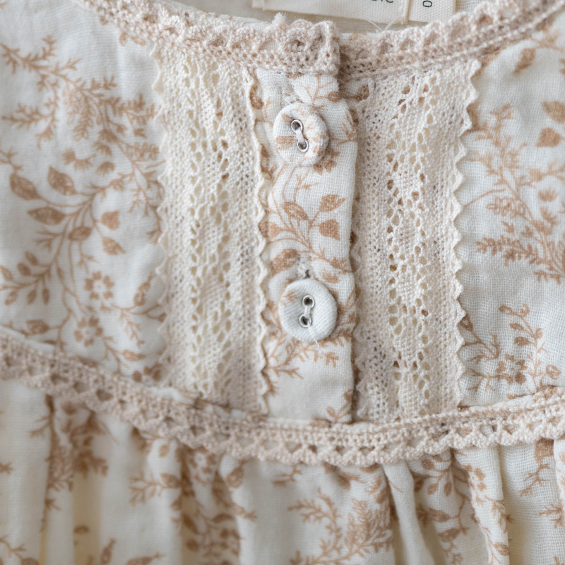 Olive & Cradle | Elodie Short Sleeve Romper Set