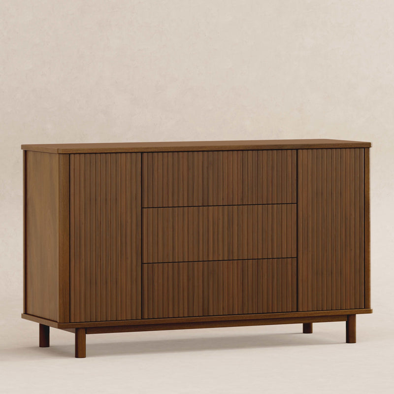 M29816NL,Babyletto,Pogo Tambour Assembled Dresser in Natural Walnut