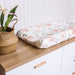 Parker Floral changing pad cover on a nursery changing table setup