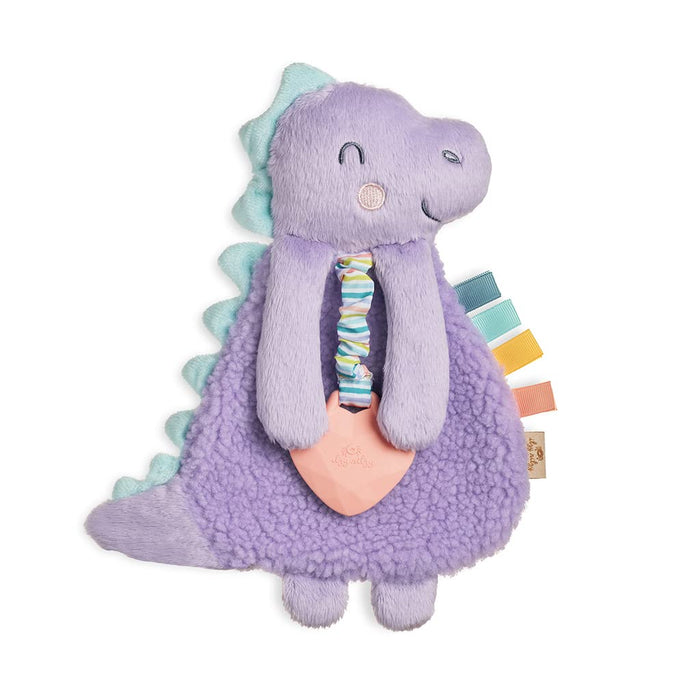 Itzy Ritzy Plush with Teether | Purple Dinosaur