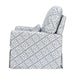 M21787BLT,Namesake,Sarah Flint x Namesake Crawford Swivel Glider in Blue Lattice Performance Eco-Weave