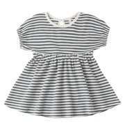 Striped dress on a white background