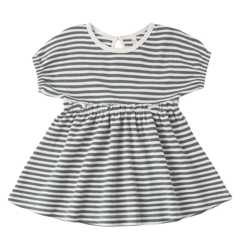 Striped dress on a white background