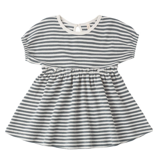 Striped dress on a white background