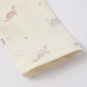 Baby blanket with animal pattern on a white background