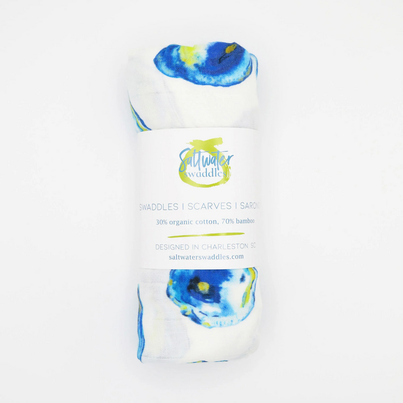 Saltwater Swaddles | Swaddle Blanket | The World is Your Oyster