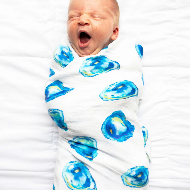 Saltwater Swaddles | Swaddle Blanket | The World is Your Oyster
