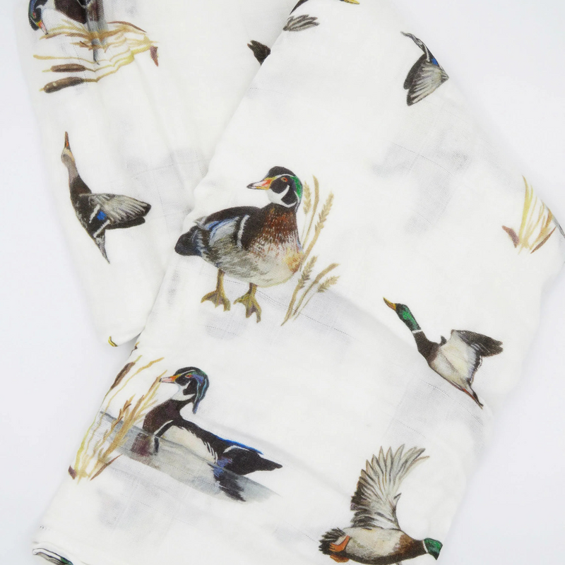 Saltwater Swaddles | Swaddle Blanket | Diving Ducks