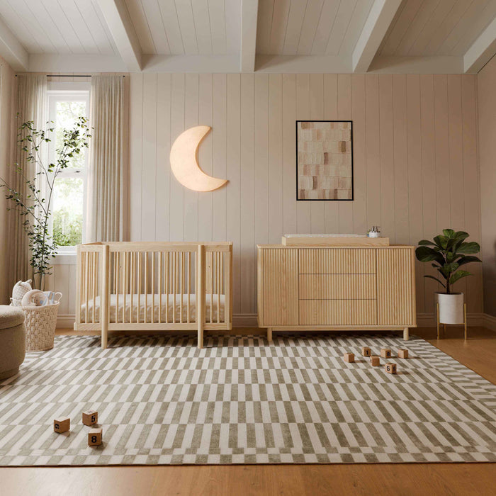 M29880BD,Babyletto,Pogo 8-in-1 Convertible Crib w/All-Stages Conversion Kits in Blonde