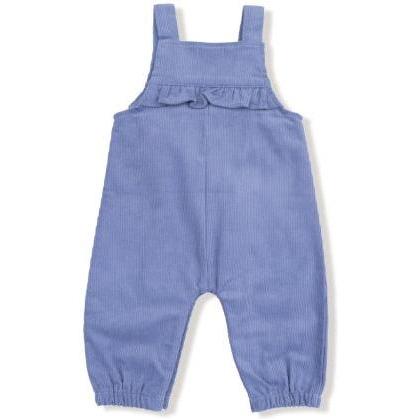 Angel Dear | Corduroy Yoke Ruffle Overall | Stonewash