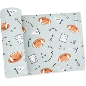 Angel Dear | Swaddle Blanket | Touchdown Time | Grey Mist