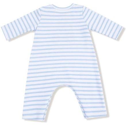 Angel Dear | L/S Snap Shoulder Cotton Romper with Tractor Applique