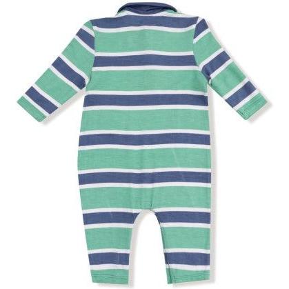 Angel Dear | Polo Romper | Rugby Stripe