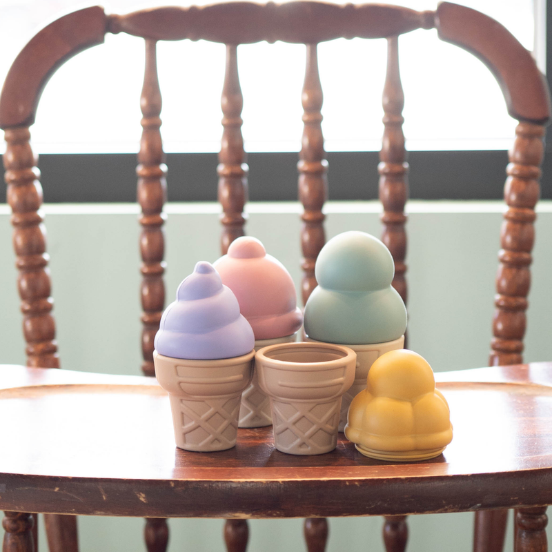 4-Piece Silicone Ice Cream Cone Set