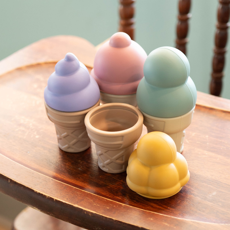 4-Piece Silicone Ice Cream Cone Set