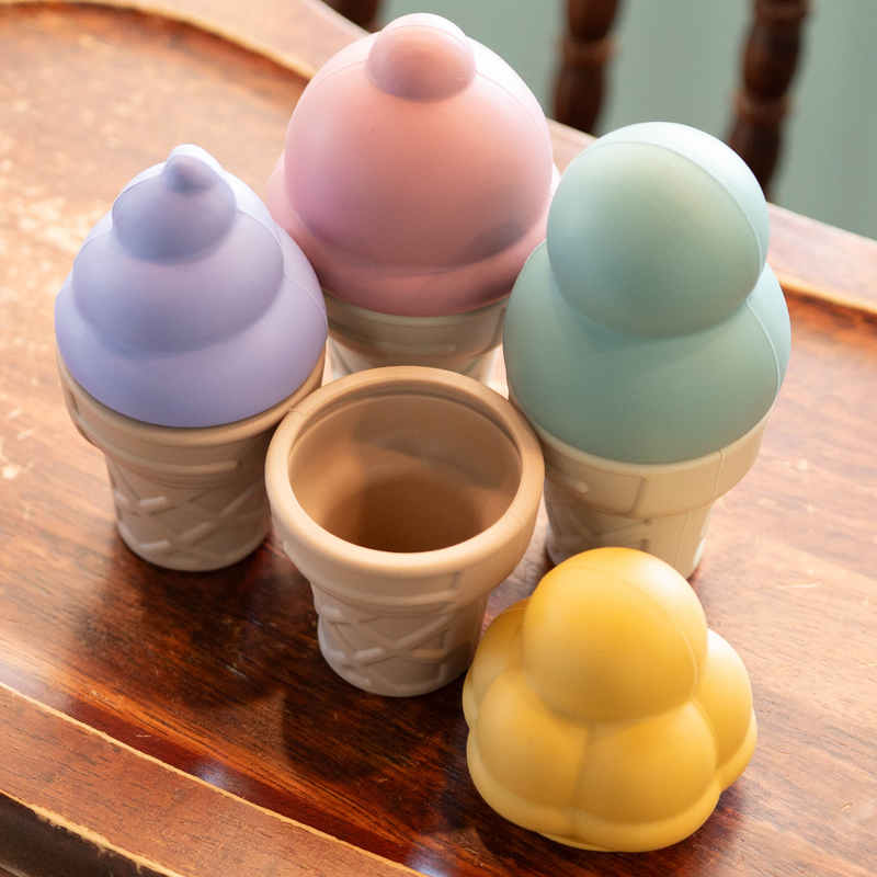 4-Piece Silicone Ice Cream Cone Set