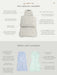 A side-by-side chart comparing the günamüna swaddle to other brands with illustrations of different features.