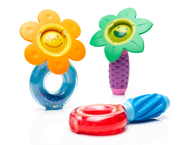SmartMax My First Sounds & Flowers flowers, rings and textured rattle bars