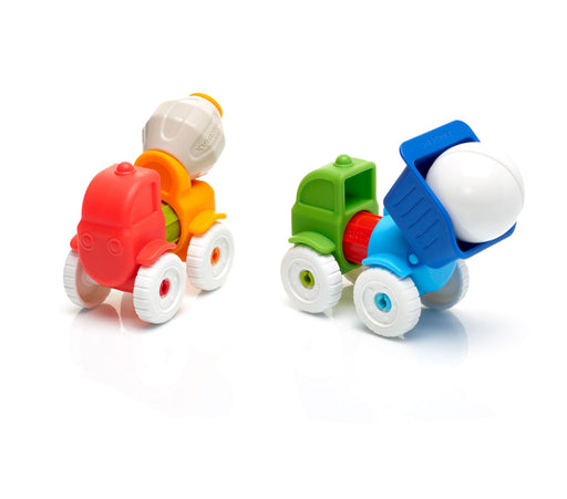 SmartMax My First Vehicles magnetic trucks built from the set