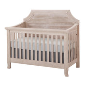 Stella Baby & Child Remi Convertible Clipped Crib in Sugarcoat, a light weathered wood finish